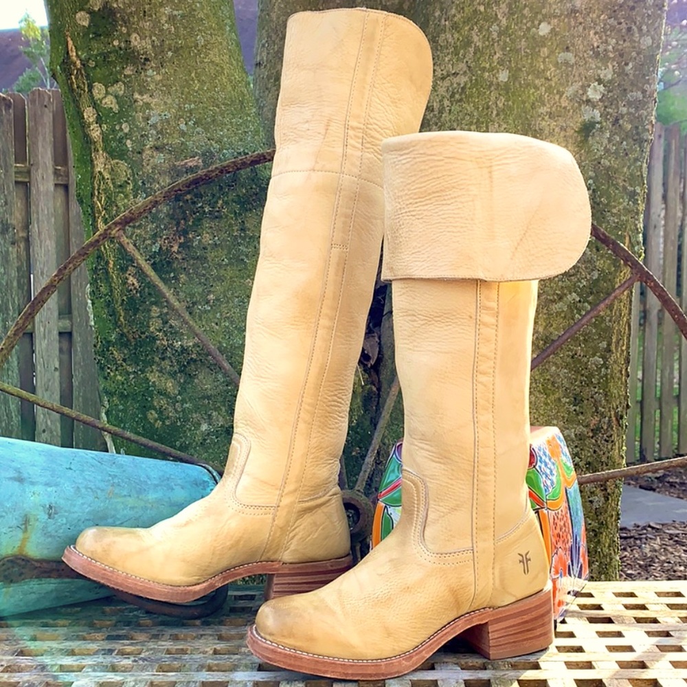 FRYE Campus Over the Knee High Tall Boots 7 - 7.5 - Picture 2 of 12